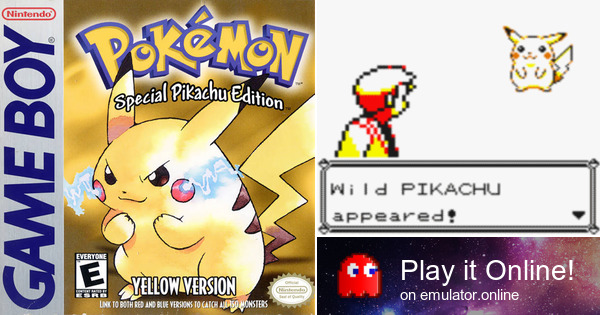 play pokemon yellow online save