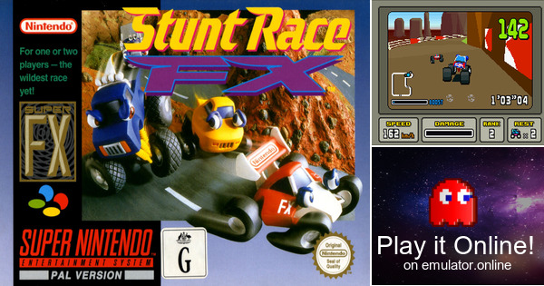 Stunt Race FX (Wildtrax) SNES 1994